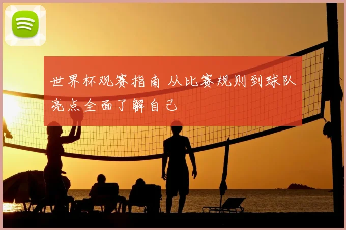 世界杯观赛指南 从比赛规则到球队亮点全面了解自己