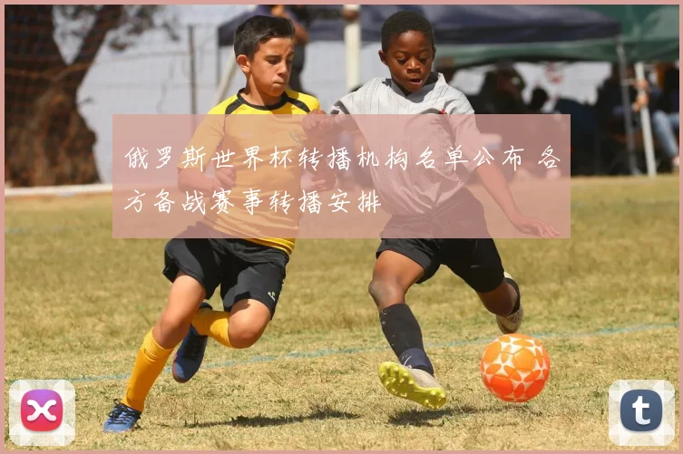 俄罗斯世界杯转播机构名单公布 各方备战赛事转播安排